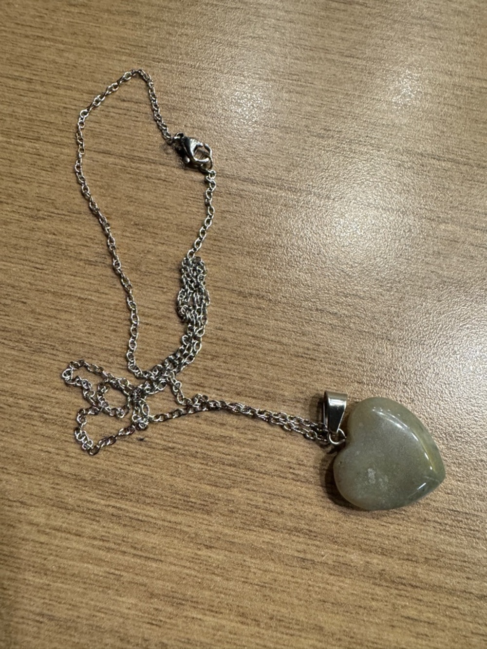 Natural Green Aventurine/Jade Pendant Necklace - Picture 6 of 9